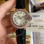 TW Swiss Made Ballon Bleu Cartier 28mm Small LARGE Diamond Black Leather Strap_th.jpg